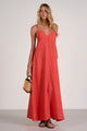 Spaghetti Strap V-Neck Maxi Dress