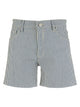 Jane High Rise Raw Hem Long Shorts