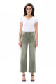High Rise Wide Leg With Raw Hem Denim Jeans