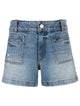 Jane High Rise Short-Wider Waistband With Front Patch Pockets
