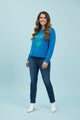 Royal Blue Merry & Bright Sweater